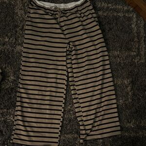 Striped Wide-Leg Pants